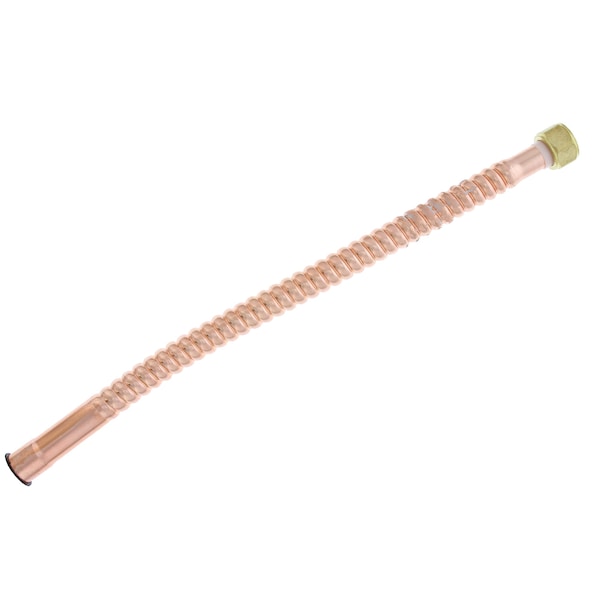 Jones Stephens 3/4in. FIP x 3/4in. SWT x 24in. Copper Corrugated Water Heater Connector J35724 - main